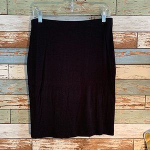 INC International Concepts Black Pencil Skirt Sz M